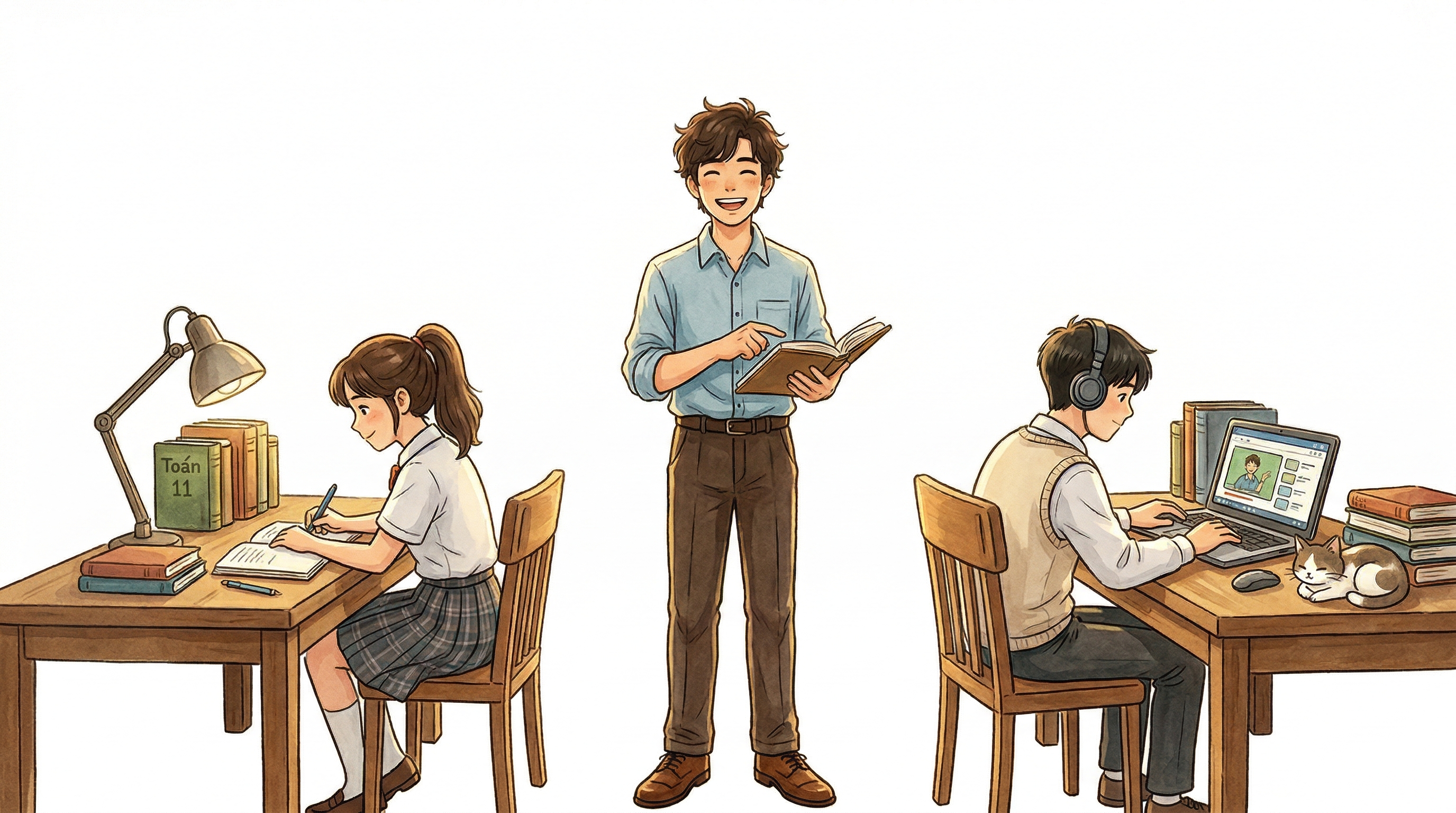 Gia sư và học sinh HocTapTot - upGrade